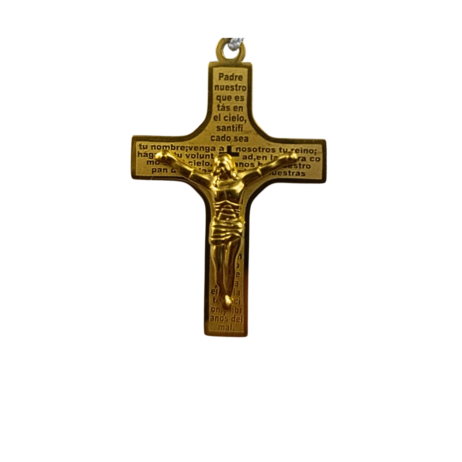 Rosario Virgen Milagrosa | Azul Cristal, Perla y Rosas de Resina