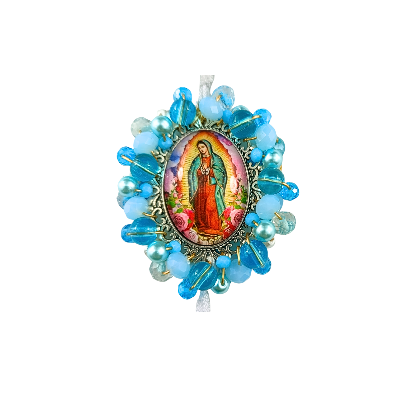 Rosario Virgen de Guadalupe - Azul celeste