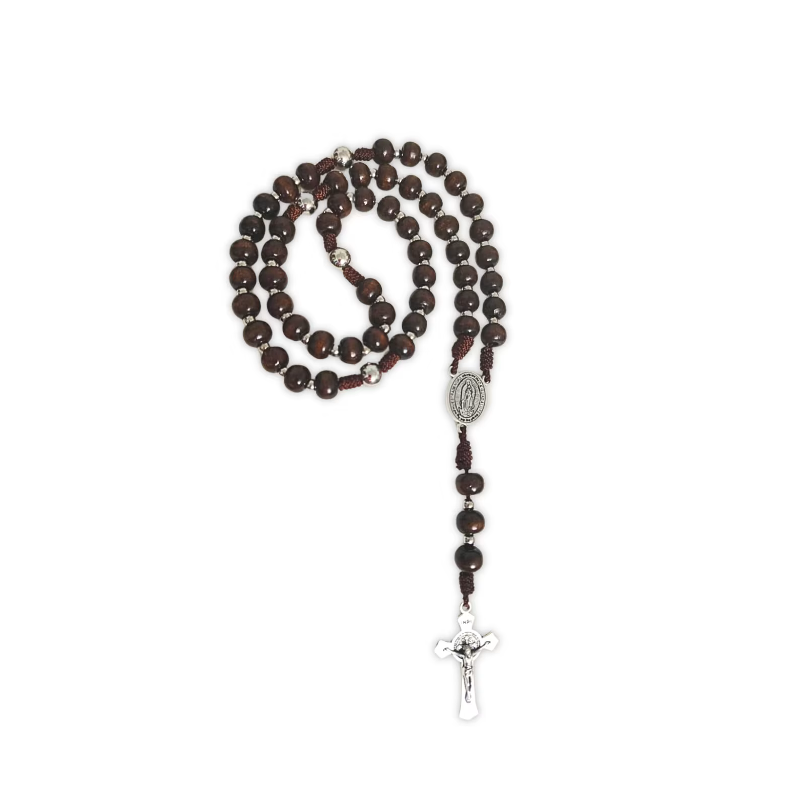 Rosario Virgen de Guadalupe | Madera Natural Café Oscuro